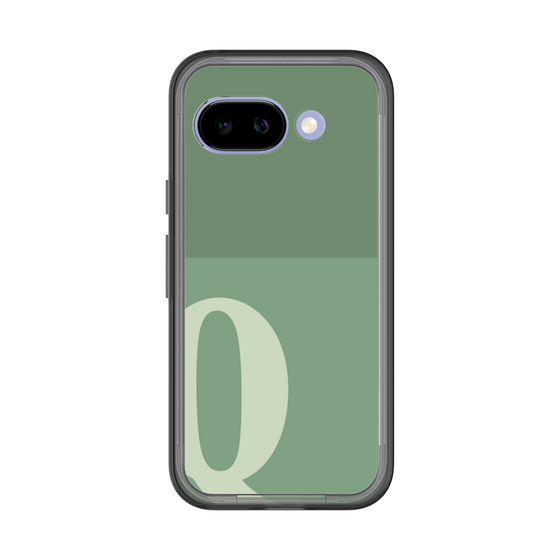 スリムプロテクションプレミアムケース［ オリジナル - initial two tone - Q green ］