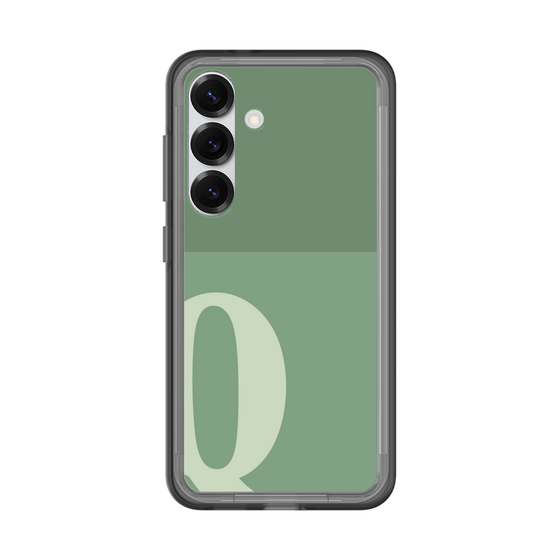 スリムプロテクションプレミアムケース［ オリジナル - initial two tone - Q green ］