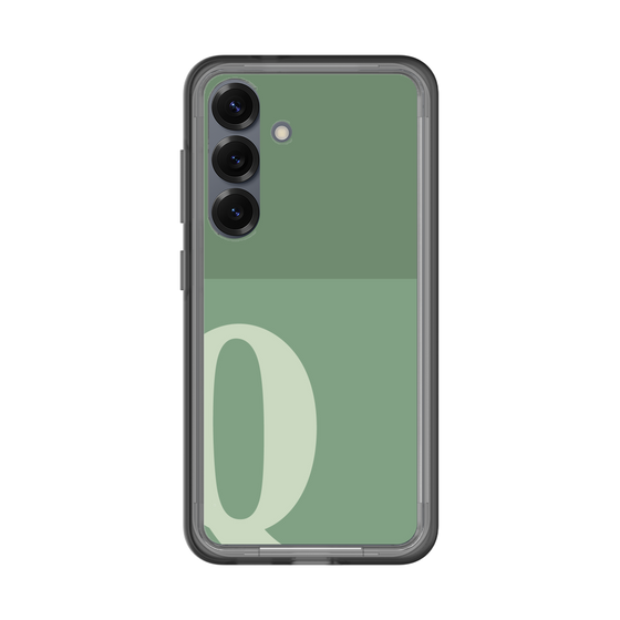 スリムプロテクションプレミアムケース［ オリジナル - initial two tone - Q green ］