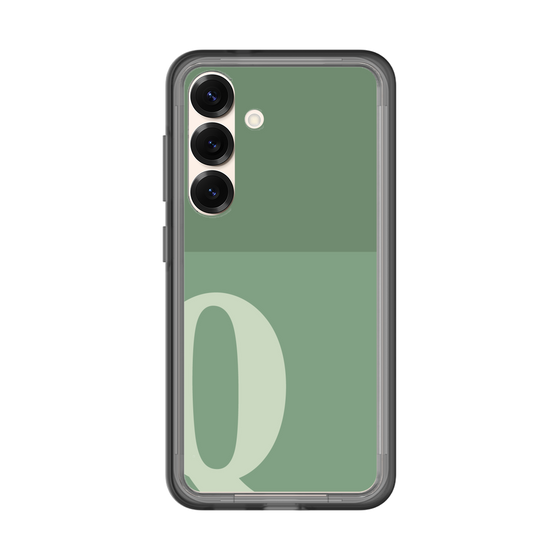 スリムプロテクションプレミアムケース［ オリジナル - initial two tone - Q green ］