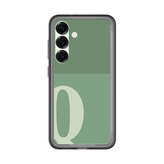 スリムプロテクションプレミアムケース［ オリジナル - initial two tone - Q green ］