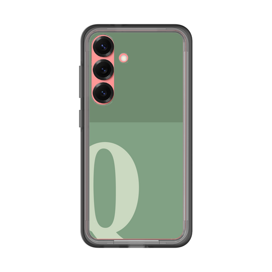 スリムプロテクションプレミアムケース［ オリジナル - initial two tone - Q green ］