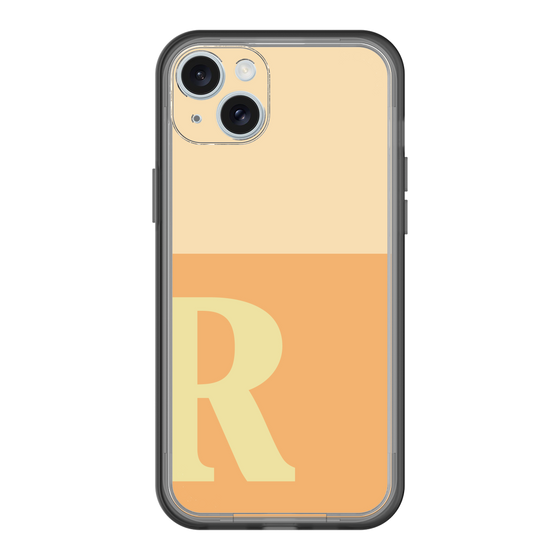 スリムプロテクションプレミアムケース［ オリジナル - initial two tone - R orange ］