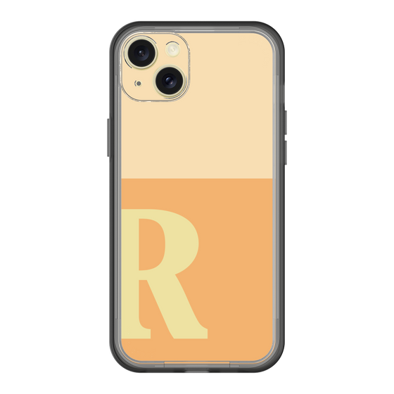 スリムプロテクションプレミアムケース［ オリジナル - initial two tone - R orange ］