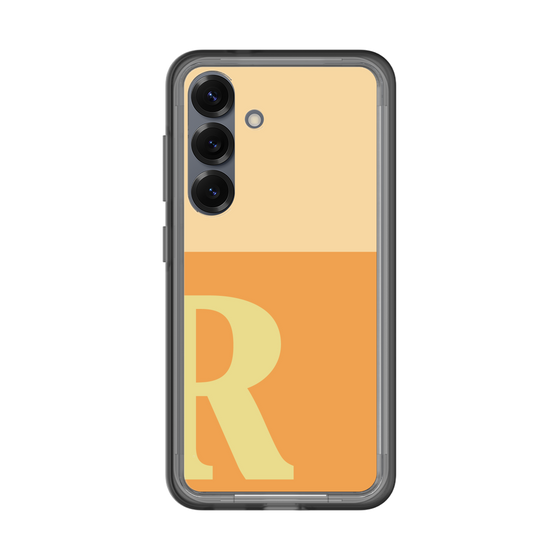 スリムプロテクションプレミアムケース［ オリジナル - initial two tone - R orange ］