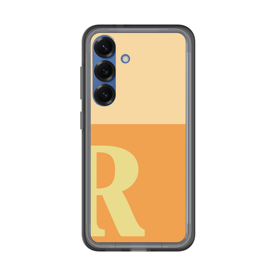 スリムプロテクションプレミアムケース［ オリジナル - initial two tone - R orange ］