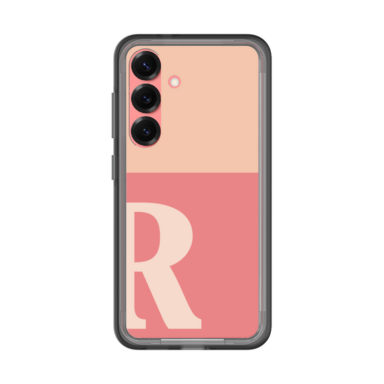 スリムプロテクションプレミアムケース［ オリジナル - initial two tone - R pink ］