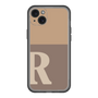 スリムプロテクションプレミアムケース［ オリジナル - initial two tone - R brown ］
