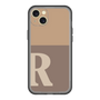 スリムプロテクションプレミアムケース［ オリジナル - initial two tone - R brown ］