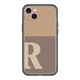 スリムプロテクションプレミアムケース［ オリジナル - initial two tone - R brown ］