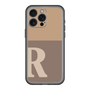 スリムプロテクションプレミアムケース［ オリジナル - initial two tone - R brown ］