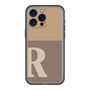 スリムプロテクションプレミアムケース［ オリジナル - initial two tone - R brown ］