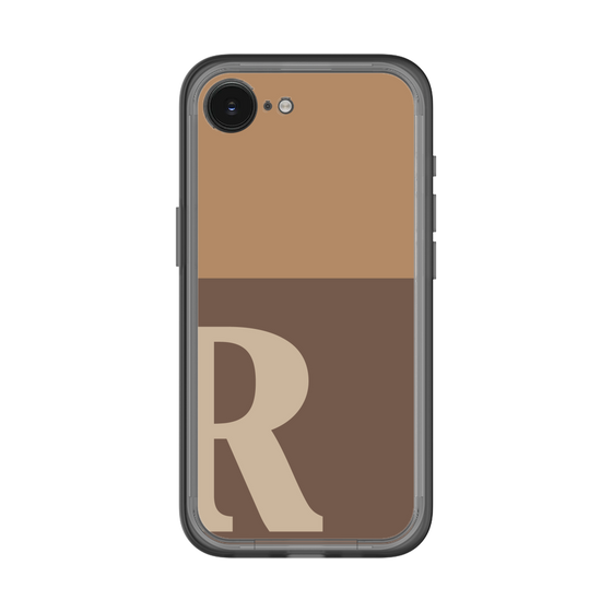 スリムプロテクションプレミアムケース［ オリジナル - initial two tone - R brown ］