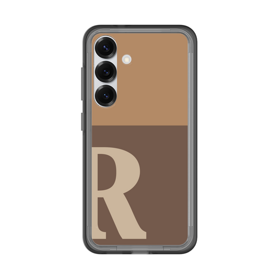 スリムプロテクションプレミアムケース［ オリジナル - initial two tone - R brown ］