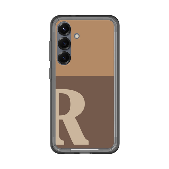 スリムプロテクションプレミアムケース［ オリジナル - initial two tone - R brown ］