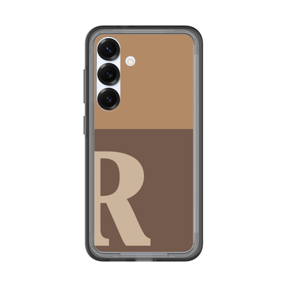 スリムプロテクションプレミアムケース［ オリジナル - initial two tone - R brown ］