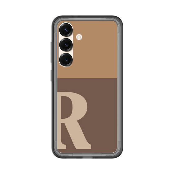 スリムプロテクションプレミアムケース［ オリジナル - initial two tone - R brown ］