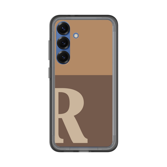 スリムプロテクションプレミアムケース［ オリジナル - initial two tone - R brown ］
