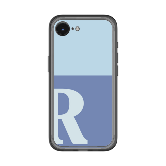 スリムプロテクションプレミアムケース［ オリジナル - initial two tone - R blue ］
