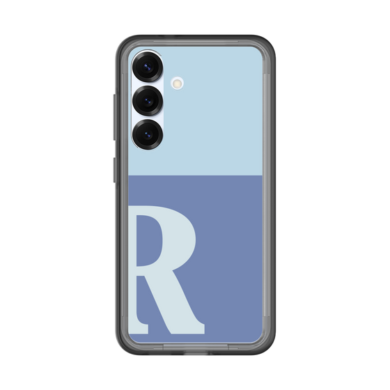 スリムプロテクションプレミアムケース［ オリジナル - initial two tone - R blue ］