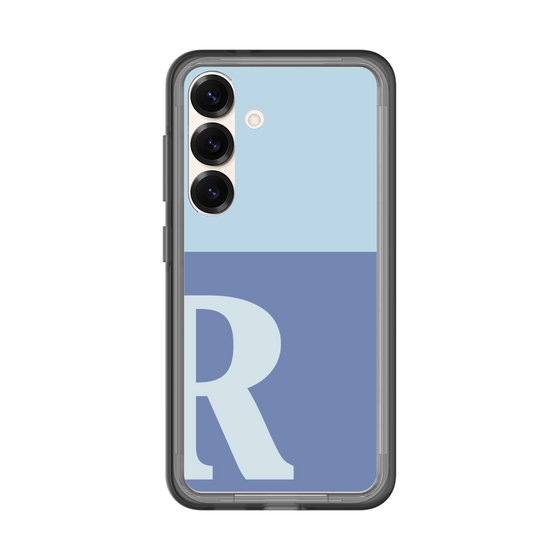 スリムプロテクションプレミアムケース［ オリジナル - initial two tone - R blue ］