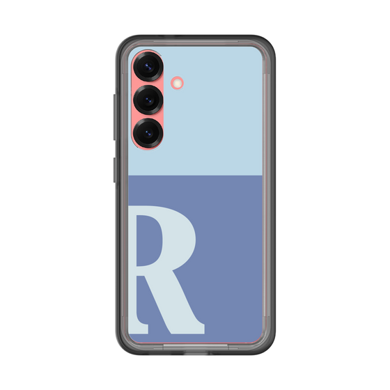 スリムプロテクションプレミアムケース［ オリジナル - initial two tone - R blue ］