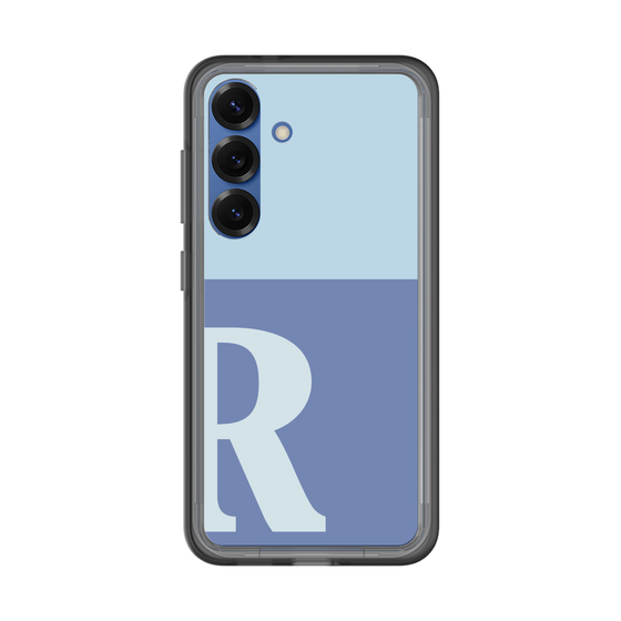スリムプロテクションプレミアムケース［ オリジナル - initial two tone - R blue ］