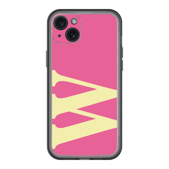 スリムプロテクションプレミアムケース［ オリジナル - initial color - W pink ］