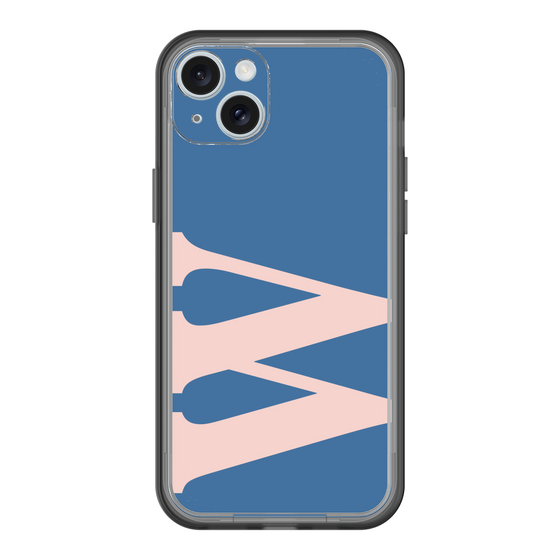 スリムプロテクションプレミアムケース［ オリジナル - initial color - W navy ］