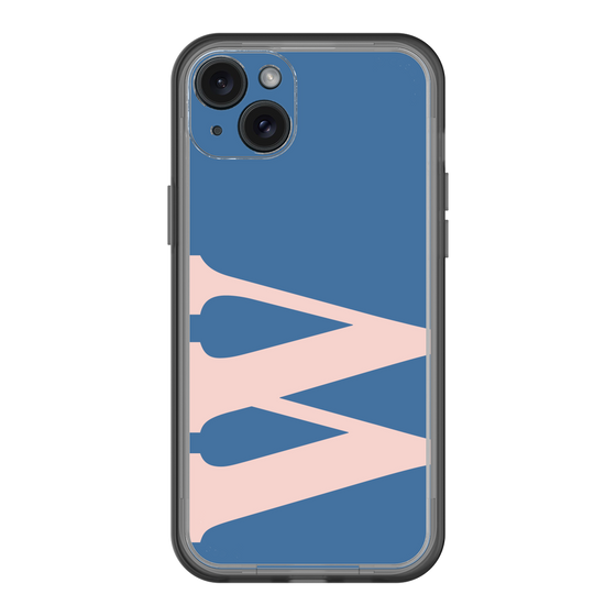 スリムプロテクションプレミアムケース［ オリジナル - initial color - W navy ］