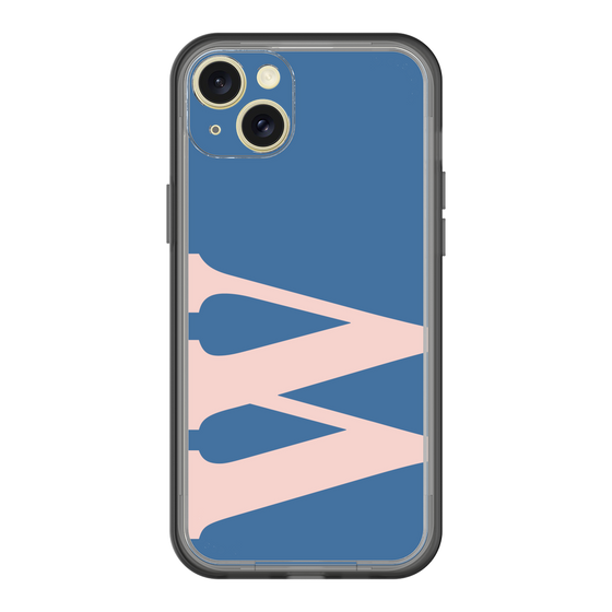 スリムプロテクションプレミアムケース［ オリジナル - initial color - W navy ］