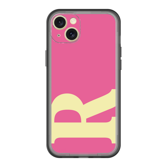 スリムプロテクションプレミアムケース［ オリジナル - initial color - R pink ］