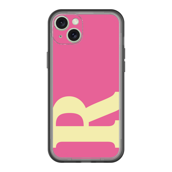 スリムプロテクションプレミアムケース［ オリジナル - initial color - R pink ］