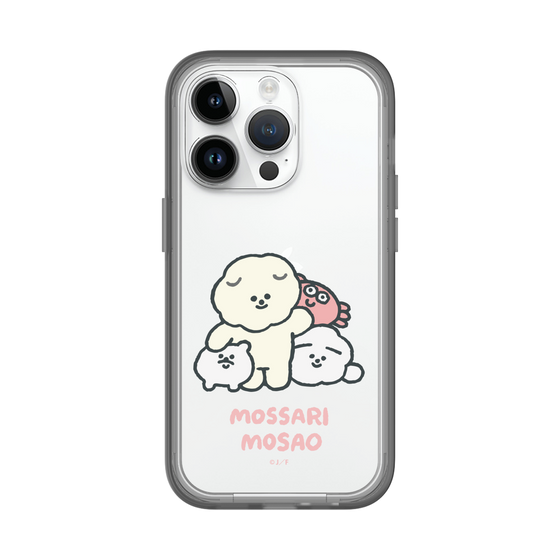 スリムプロテクションプレミアムケース［ もっさりもさお - みんないっしょ - クリア ］