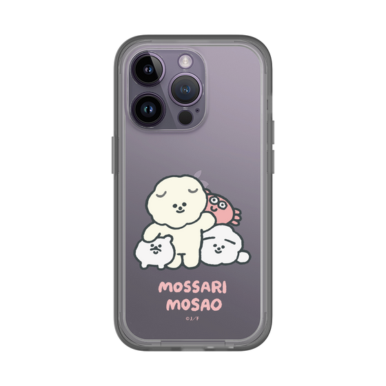 スリムプロテクションプレミアムケース［ もっさりもさお - みんないっしょ - クリア ］