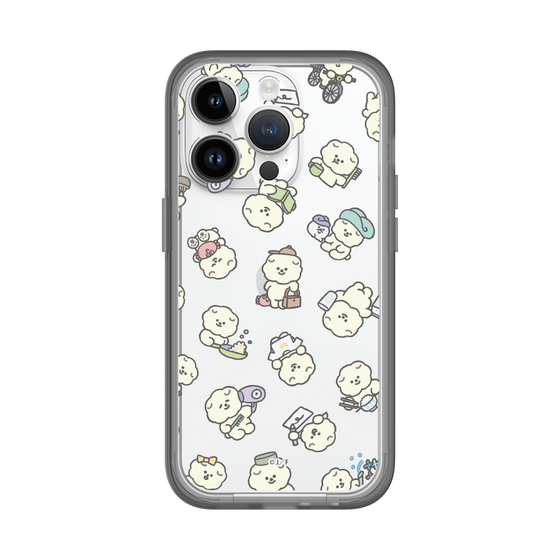 スリムプロテクションプレミアムケース［ もっさりもさお - もさおがいっぱい - クリア ］