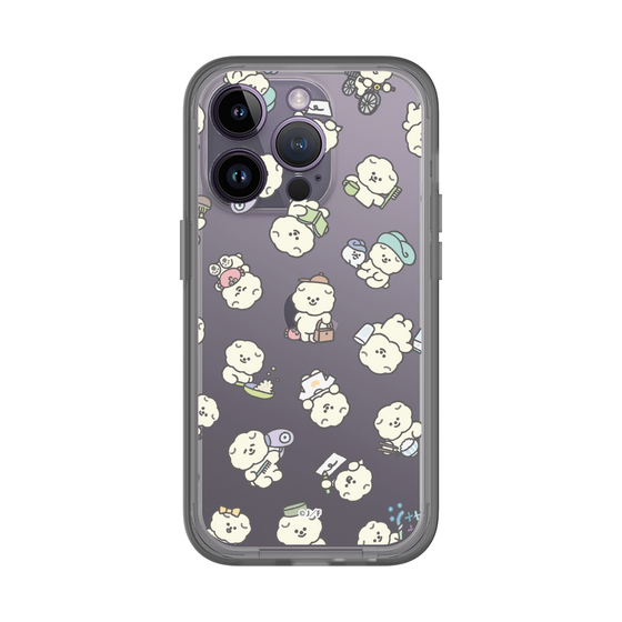スリムプロテクションプレミアムケース［ もっさりもさお - もさおがいっぱい - クリア ］