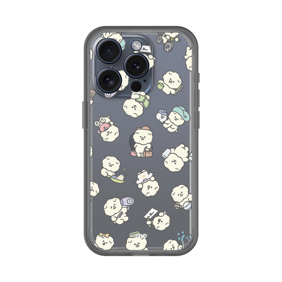スリムプロテクションプレミアムケース［ もっさりもさお - もさおがいっぱい - クリア ］