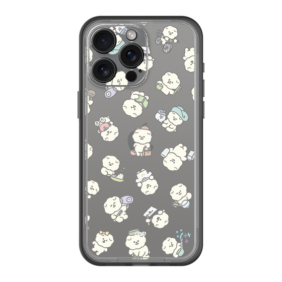 スリムプロテクションプレミアムケース［ もっさりもさお - もさおがいっぱい - クリア ］