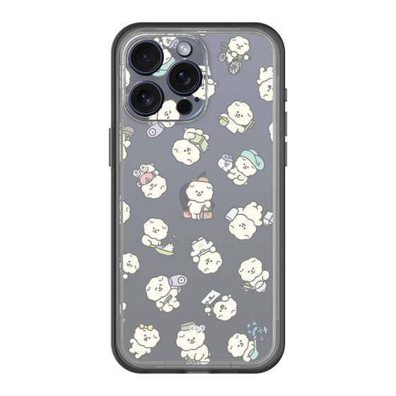 スリムプロテクションプレミアムケース［ もっさりもさお - もさおがいっぱい - クリア ］