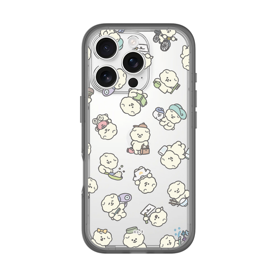 スリムプロテクションプレミアムケース［ もっさりもさお - もさおがいっぱい - クリア ］