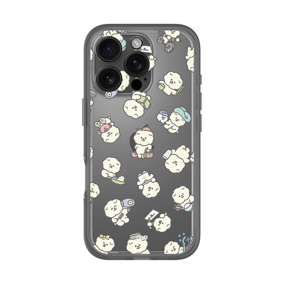 スリムプロテクションプレミアムケース［ もっさりもさお - もさおがいっぱい - クリア ］