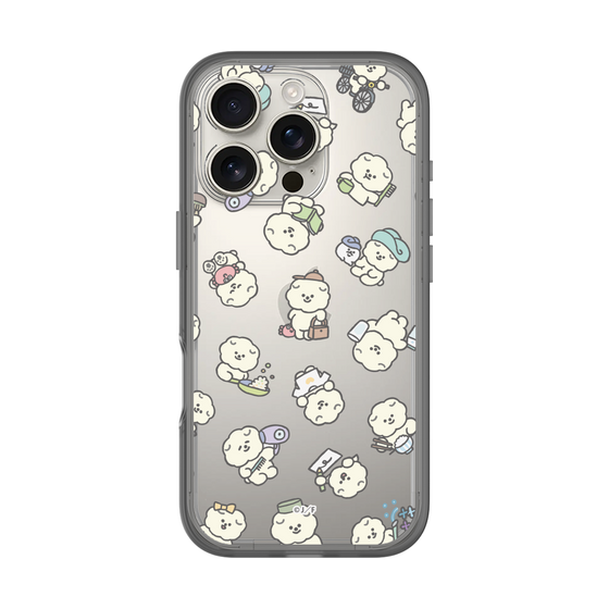 スリムプロテクションプレミアムケース［ もっさりもさお - もさおがいっぱい - クリア ］