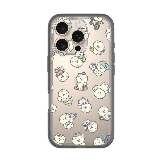 スリムプロテクションプレミアムケース［ もっさりもさお - もさおがいっぱい - クリア ］