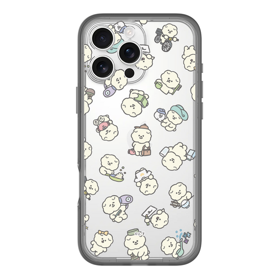 スリムプロテクションプレミアムケース［ もっさりもさお - もさおがいっぱい - クリア ］
