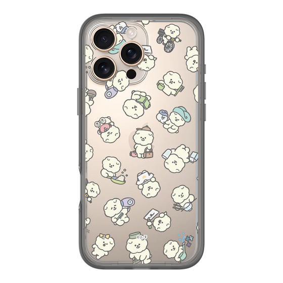 スリムプロテクションプレミアムケース［ もっさりもさお - もさおがいっぱい - クリア ］