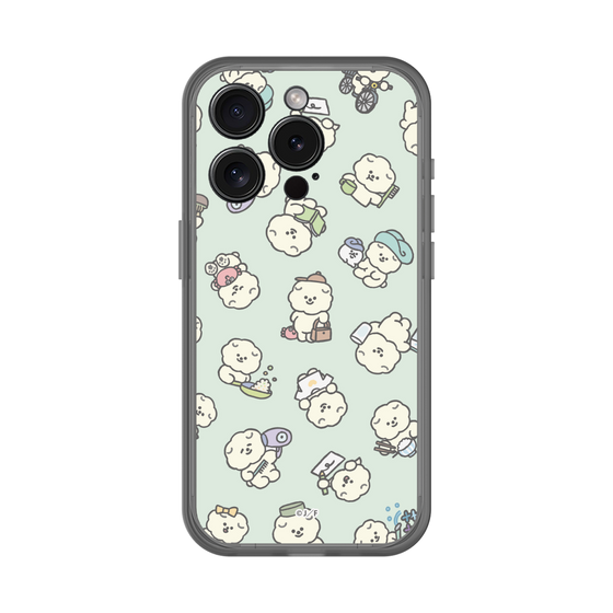 スリムプロテクションプレミアムケース［ もっさりもさお - もさおがいっぱい - グリーン ］