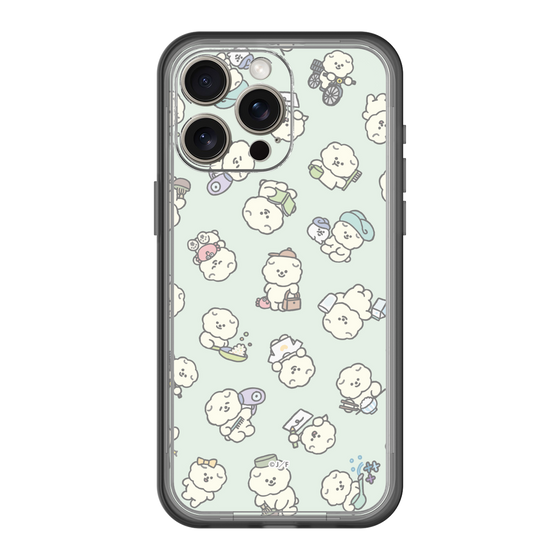 スリムプロテクションプレミアムケース［ もっさりもさお - もさおがいっぱい - グリーン ］