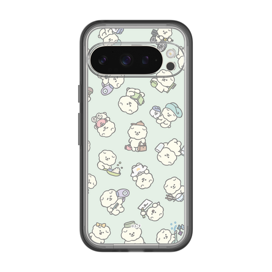 スリムプロテクションプレミアムケース［ もっさりもさお - もさおがいっぱい - グリーン ］