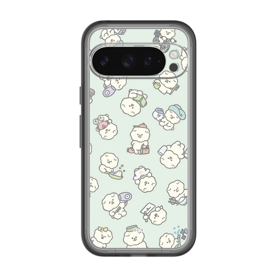 スリムプロテクションプレミアムケース［ もっさりもさお - もさおがいっぱい - グリーン ］